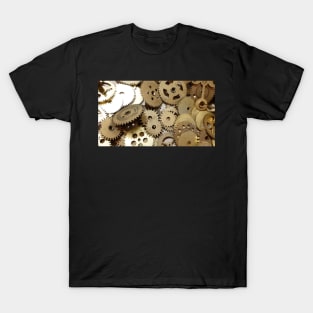 Steampunk, engineering, technology, time, clock, smart, mechanical, abstract, futuristic, gears T-Shirt